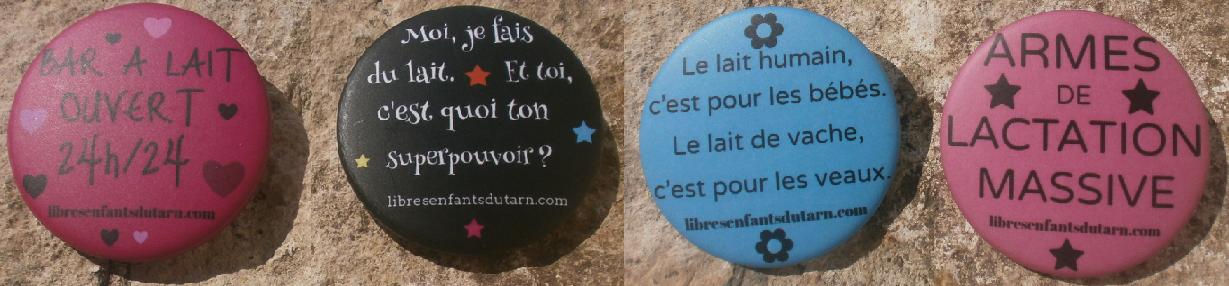 badges allaitement tétée lactivisme