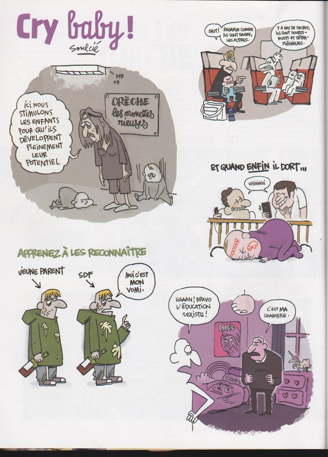 Bande dessinée Soulcié Fluide Glacial enfant bébé parent 