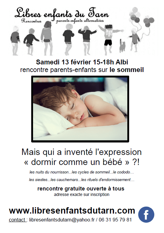 rencontre sommeil enfants parents albi tarn 81 libres enfants du tarn