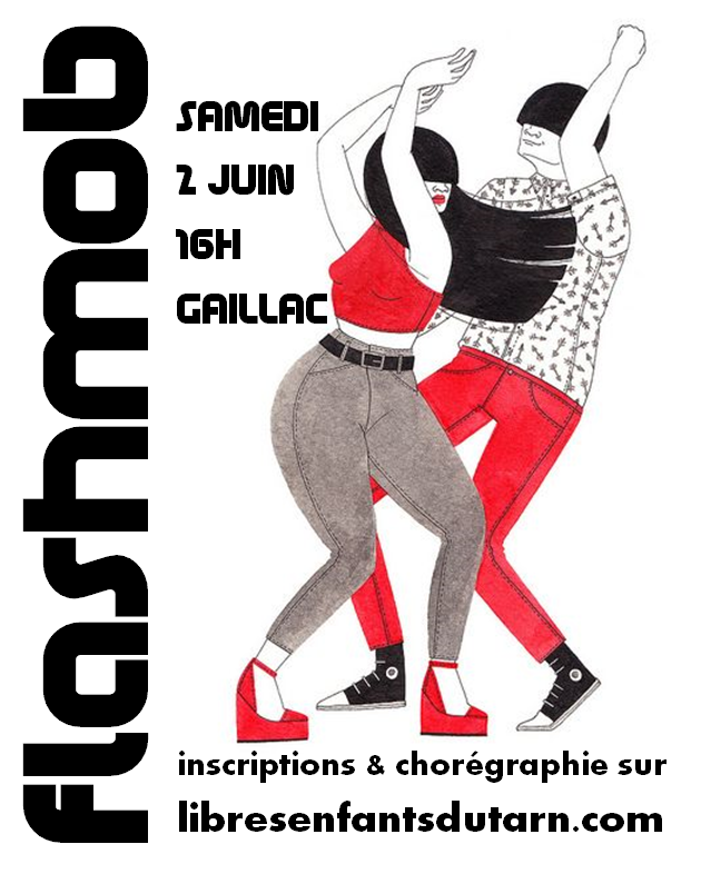 affiche flashmob gaillac libres enfants du tarn