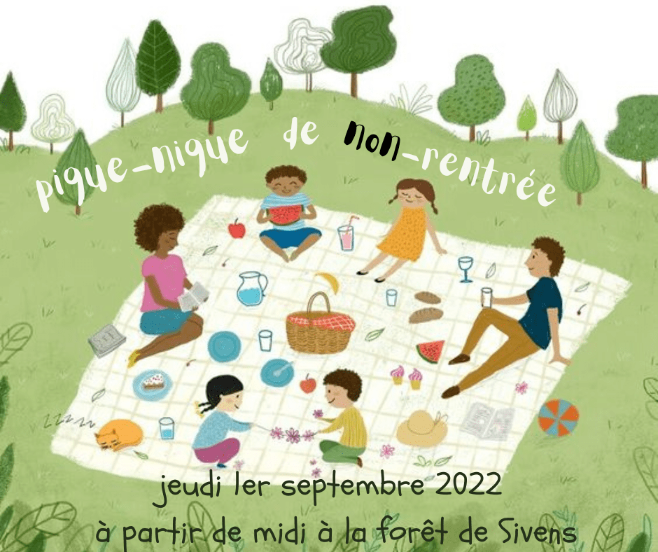 jeudi 1er septembre 2022 à partir de midi à la forêt de Sivens association libres enfants du tarn parents parentalité 81 IEF
